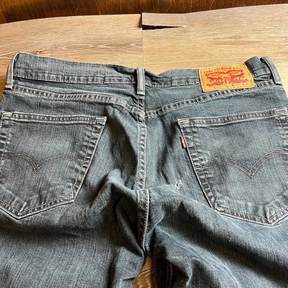 Levis 505 Regular Fit Jeans Mens 34x34 Grayish Indigo Straight Leg 00505-1330